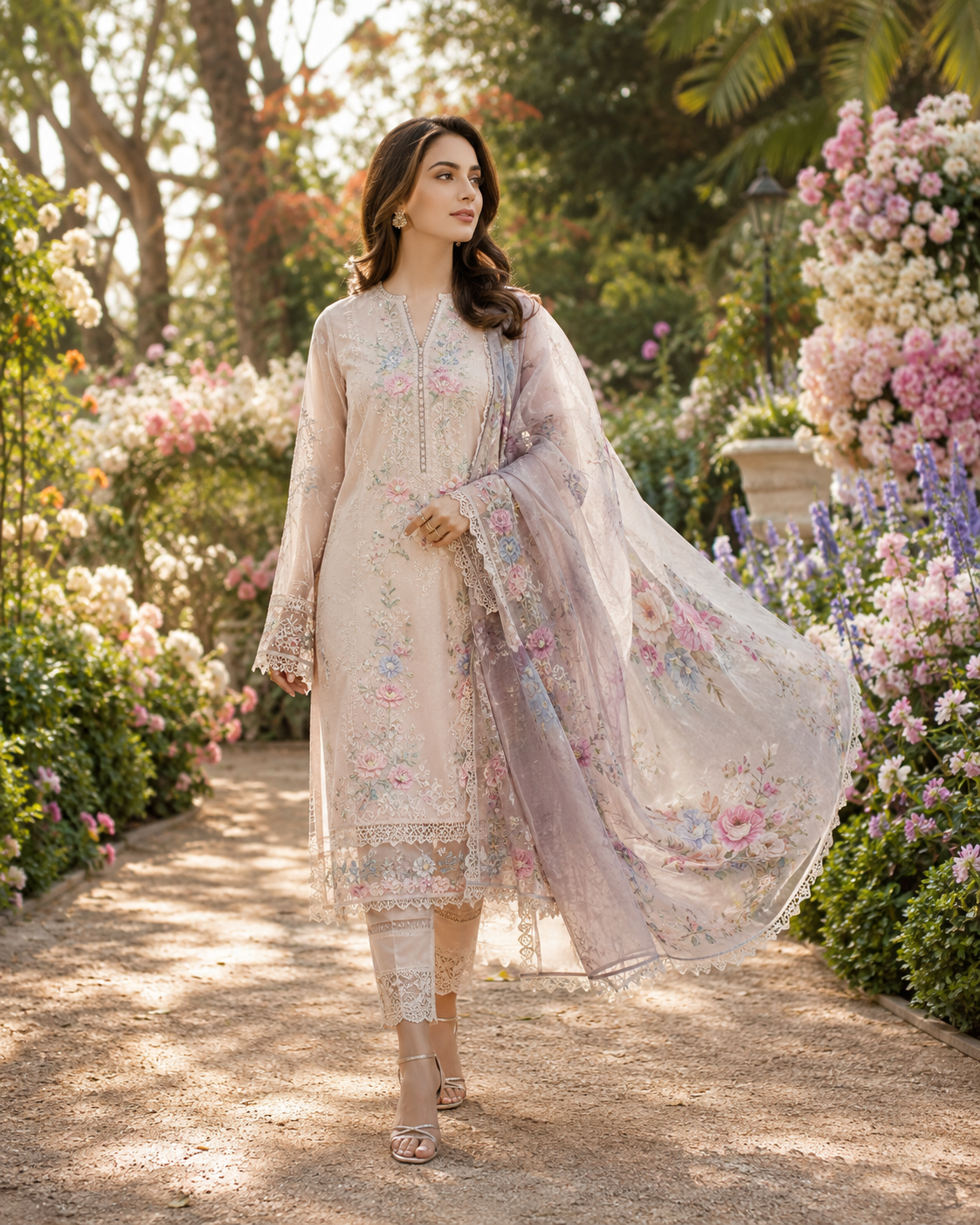Floral Lawn Suit – Summer 2026